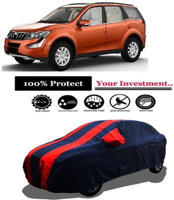 Amexride Car Cover For Mahindra XUV500 W6 1.99 mHawk (With Mirror Pockets)(Red)