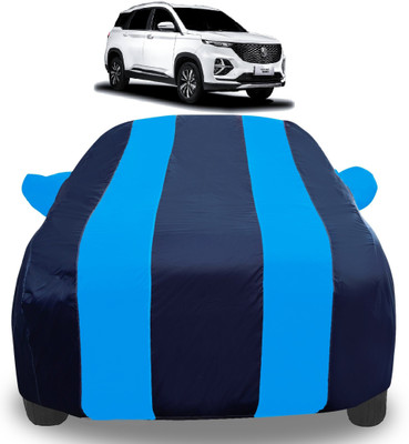 Auto Hub Car Cover For MG Hector Plus (With Mirror Pockets)(Blue)