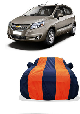 Tricway Car Cover For Chevrolet Sail Hatchback 1.3 TCDi LT ABS (With Mirror Pockets)(Orange)