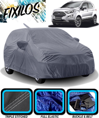 FIXILOS Car Cover For Ford Ecosport (With Mirror Pockets)(Grey)