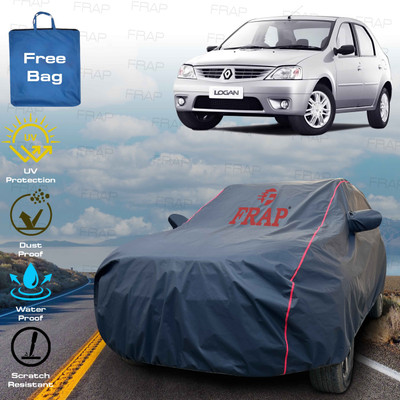 Frap Car Cover For Mahindra Logan, Logan CNG, Logan Edge, Logan 1.4 GLE (With Mirror Pockets)(Blue, Red)