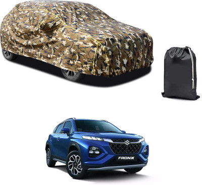 PAGORA Car Cover For Maruti Suzuki Fronx (With Mirror Pockets)(Yellow, For 2019, 2020, 2021, 2022, 2023 Models)