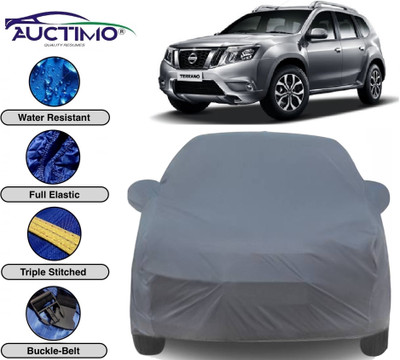 AUCTIMO Car Cover For Nissan Terrano (With Mirror Pockets)(Grey)