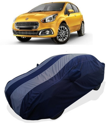 Coxtor Car Cover For Fiat Punto EVO 1.3 Dynamic Diesel (With Mirror Pockets)(Grey)