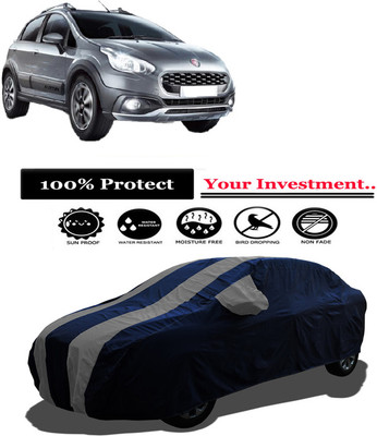 Amexride Car Cover For Fiat Avventura Power Up 1.3 Dynamic Diesel (With Mirror Pockets)(Grey)