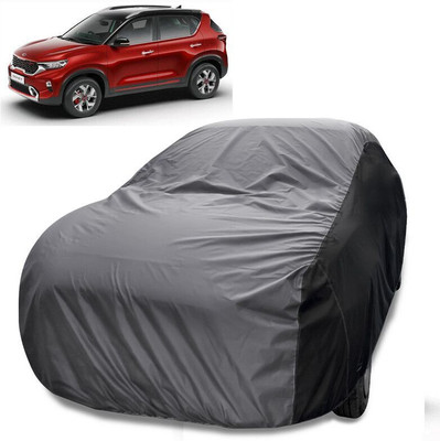 MoTRoX Car Cover For Kia Sonet (Without Mirror Pockets)(Grey, Black)