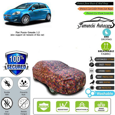 Tamanchi Autocare Car Cover For Fiat Punto Grande 1.2(Multicolor)