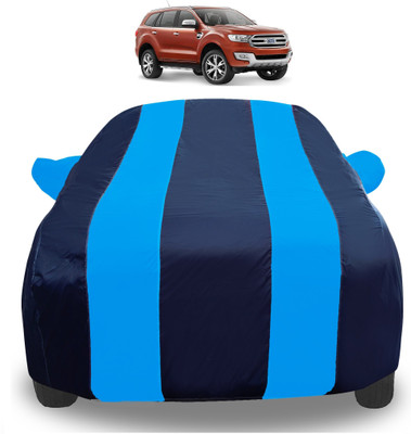 Amanzo Car Cover For Ford Endeavour (With Mirror Pockets)(Blue)