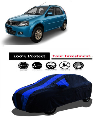 Amexride Car Cover For Mahindra E Verito D6 (With Mirror Pockets)(Multicolor)