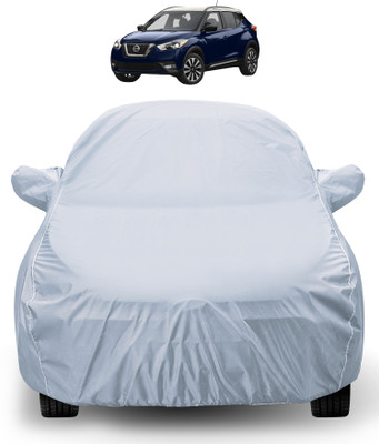 Auto Hub Car Cover For Nissan Kicks (With Mirror Pockets)(Silver)