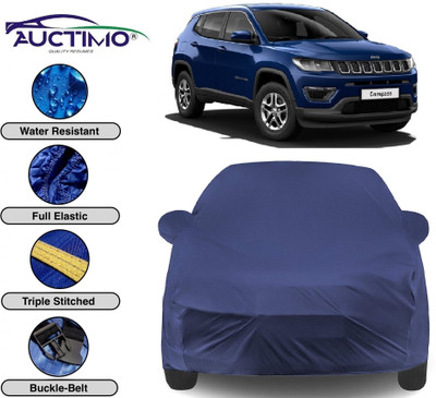 AUCTIMO Car Cover For Jeep Compass (With Mirror Pockets)(Multicolor)