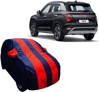 ABS AUTO TREND Car Cover For Hyundai Creta (With Mirror Pockets)(Blue, Red, For 2019, 2020, 2021 Models)
