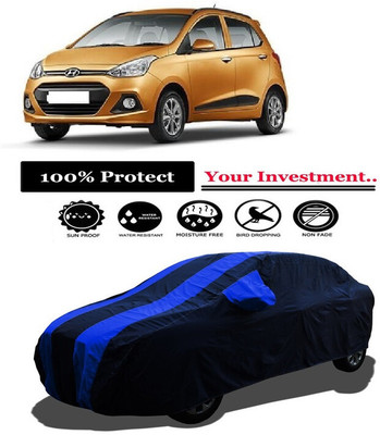 Amexride Car Cover For Hyundai i10 Sportz 1.1L LPG (With Mirror Pockets)(Multicolor)