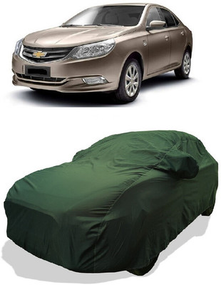 Coxtor Car Cover For Chevrolet Optra (With Mirror Pockets)(Green)