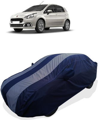 Coxtor Car Cover For Fiat Abarth Punto EVO 1.3 Dynamic (With Mirror Pockets)(Grey)