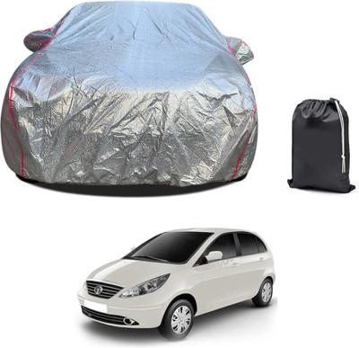 PAGORA Car Cover For Tata Vista Tech (With Mirror Pockets)(Silver, For 2019, 2020, 2021, 2022, 2023 Models)