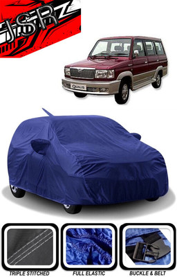 J S R Car Cover For Toyota Qualis (With Mirror Pockets)(Blue)