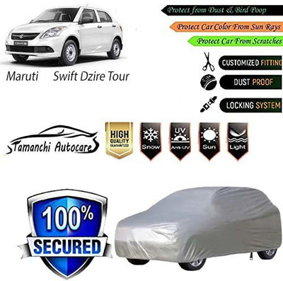 Tamanchi Autocare Car Cover For Maruti Swift Dzire(Silver, For 2022 Models)