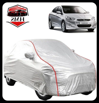 QLAX Car Cover For Maruti Accent, Accent 1.5i, Accent 1.6i, Accent Executive, Accent GLX, Accent GTX, Accent Viva, Accent Viva GLX (With Mirror Pockets)(Silver)