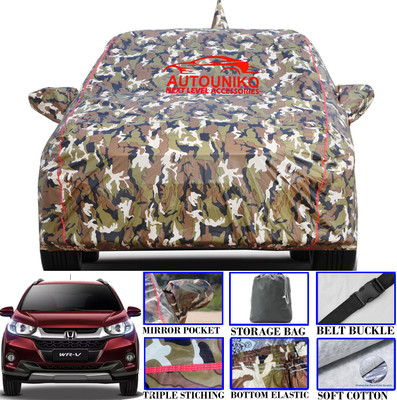 autouniko Car Cover For Honda WR-V (With Mirror Pockets)(Multicolor)
