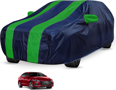 Auto Hub Car Cover For Hyundai Elantra (Without Mirror Pockets)(Black, Green)