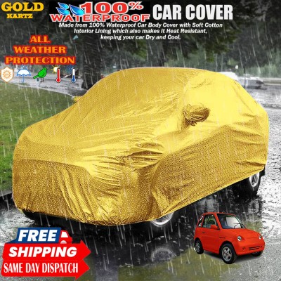 GOLDKARTZ Car Cover For Mahindra Reva(Gold)