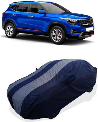 Coxtor Car Cover For Kia Seltos HTK G Petrol (With Mirror Pockets)(Grey)