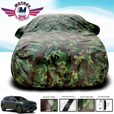 MoTRoX Car Cover For Jeep Compass (Without Mirror Pockets)(Green)