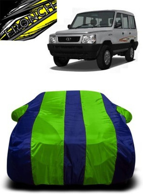 FRONCH Car Cover For Tata Sumo Victa (With Mirror Pockets)(Green, Blue)