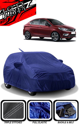J S R Car Cover For Tata Tigor (With Mirror Pockets)(Blue)