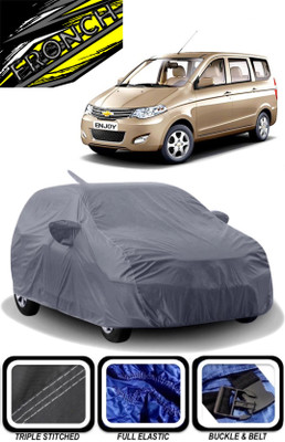 FRONCH Car Cover For Chevrolet Enjoy (With Mirror Pockets)(Grey)