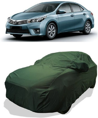 QLAX Car Cover For Hyundai Corolla Altis 1.8 G Petrol (With Mirror Pockets)(Green)