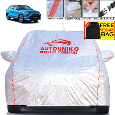 autouniko Car Cover For Toyota Urban Cruiser (With Mirror Pockets)(Silver)