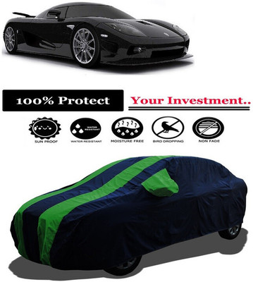 Amexride Car Cover For Koenigsegg CCR 4.6L V8 (With Mirror Pockets)(Green)