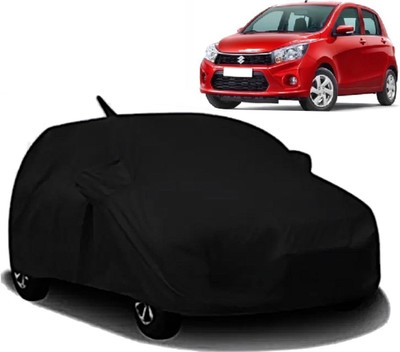 Swarish Car Cover For Maruti Suzuki Celerio (With Mirror Pockets)(Black)