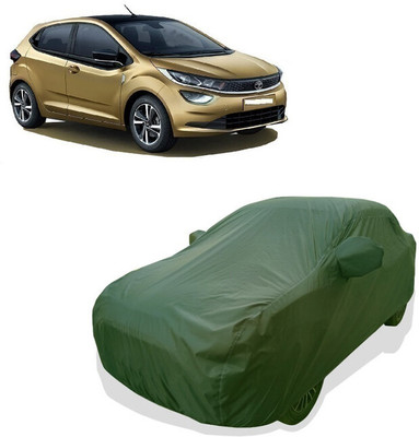 Tricway Car Cover For Tata Altroz XE Diesel (With Mirror Pockets)(Green)