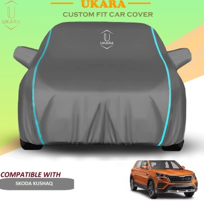 Ukara Car Cover For Skoda Kushaq (With Mirror Pockets)(Grey)