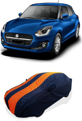 Coxtor Car Cover For Maruti Suzuki Swift (With Mirror Pockets)(Orange)