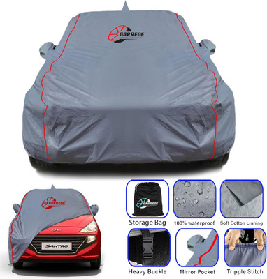 GARREGE Car Cover For Hyundai Santro, Santro Asta Petrol (With Mirror Pockets)(Grey, For 2018, 2019, 2020, 2021, 2022 Models)