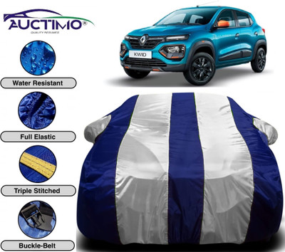 AUCTIMO Car Cover For Renault Kwid (With Mirror Pockets)(Multicolor)