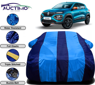 AUCTIMO Car Cover For Renault Kwid (With Mirror Pockets)(Multicolor)