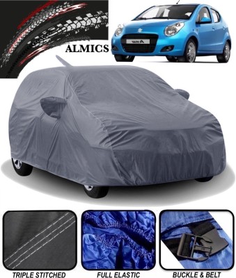 ALMICS Car Cover For Maruti Suzuki A-Star (With Mirror Pockets)(Grey)