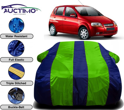 AUCTIMO Car Cover For Chevrolet Aveo Uva (With Mirror Pockets)(Multicolor)