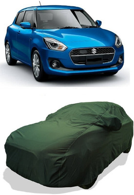 Coxtor Car Cover For Maruti Suzuki Swift Hybrid (With Mirror Pockets)(Green)
