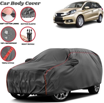 Grizzly Car Cover For Honda Mobilio, Mobilio E i DTEC, Mobilio E i VTEC, Mobilio RS Option i DTEC, Mobilio RS i DTEC, Mobilio S i DTEC, Mobilio S i VTEC, Mobilio V Option i DTEC, Mobilio V Option i VTEC, Mobilio V i DTEC, Mobilio V i VTEC (With Mirror Pockets)(Grey, Red, For 2011, 2012, 2013, 2014, 