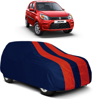 MoTRoX Car Cover For Maruti Suzuki Alto 800 (Without Mirror Pockets)(Red, Blue)