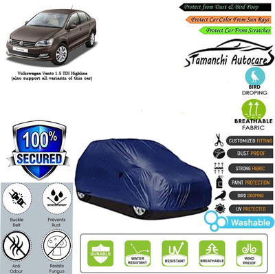 Tamanchi Autocare Car Cover For Volkswagen Vento 1.5 TDI Highline(Blue)