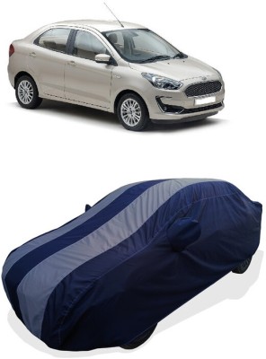 Coxtor Car Cover For Ford Figo Aspire 1.2 Ti-VCT Ambiente (With Mirror Pockets)(Grey)