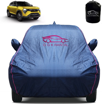 G G K RANTAL Car Cover For Mahindra XUV 3XO (With Mirror Pockets)(Blue)