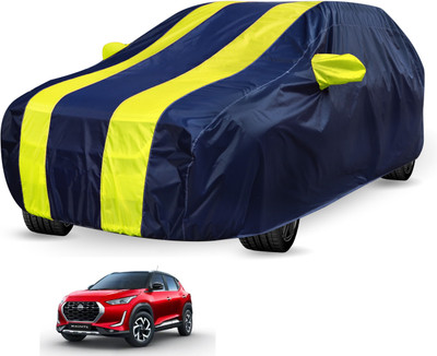 Auto Hub Car Cover For Nissan Magnite (With Mirror Pockets)(Blue, Yellow, For 2020 Models)